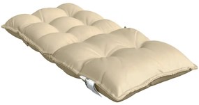 Almofadões cadeira encosto baixo 6 pcs tecido oxford bege