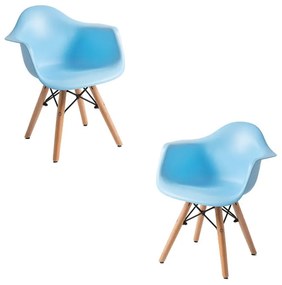 Pack 2 Cadeiras Dau Kid (Infantil) - Azul claro
