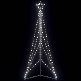 vidaXL LED Árvore de Natal 483 LEDs Branco Frio 240 cm
