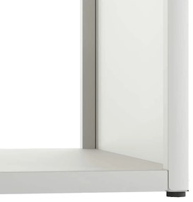 Suporte para lenha 40x40x40 cm aço laminado a frio branco