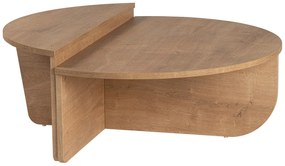 Mesa de Centro "Orion" – Carvalho Mel, Conjunto Modular, 90x60x30 cm,