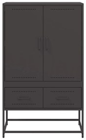 Móvel alto 68x39x111,5 cm aço preto