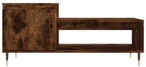 Mesa de centro 100x50x45 cm derivados madeira carvalho fumado