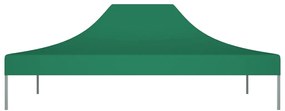 Teto para tenda de festas 4x3 m 270 g/m² verde