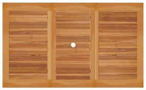 Mesa de jardim 150x90x75 cm madeira de teca maciça