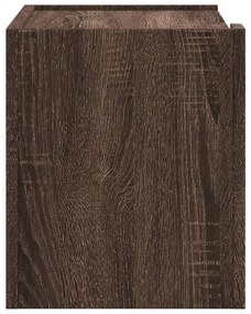 Mesas de cabeceira de parede 2pcs 45x30x35 cm carvalho castanho