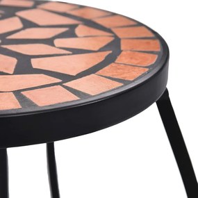 Mesas de mosaico 3 pcs cerâmica terracota