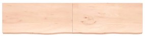 Prateleira de parede 220x50x(2-6)cm carvalho maciço não tratado