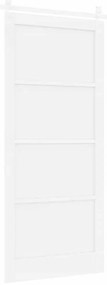 Porta Deslizante vidaXL com Ferragens Brancas 93x211 cm de Madeira Sól