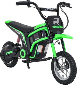 Mota eletrica bateria 350W para Crianças RZ56 MAX Rodas Ar, Couro ecológico Verde