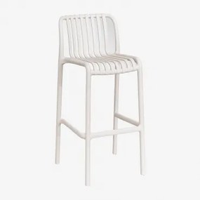 Pack De 2 Bancos Altos Empilháveis Em Polipropileno Wendell Tapioca Bege & ↑75 Cm - Sklum