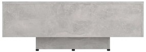 Mesa de centro 85x55x31 cm contraplacado cinzento cimento
