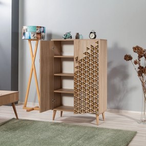 Móvel Multiuso Multibox – Carvalho Sonoma – 80x127x36 cm