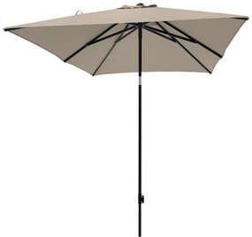 Guarda-sol de jardim Moraira 230x230 cm cor cru