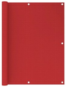 Tela de varanda 120x500 cm PEAD vermelho