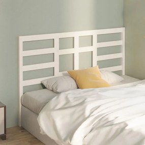 Cabeceira de cama 166x4x104 cm pinho maciço branco