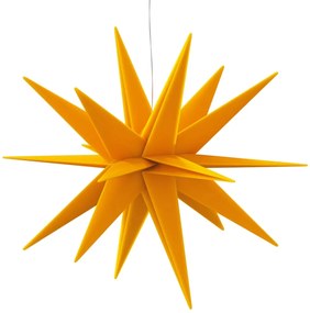 Luzes de Natal com LEDs 3 pcs dobrável amarelo 57 cm