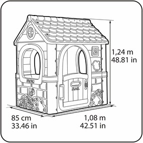 CASA BRINCAR FANTASY HOUSE FEBER ROSA