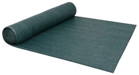 vidaXL Rede de ocultação para privacidade PEAD 150 g/m² 2x25 m verde