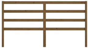 Cabeceira de cama 206x4x100 cm pinho maciço castanho mel