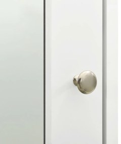 Armário espelhado para casa de banho 66x17x63 cm MDF branco