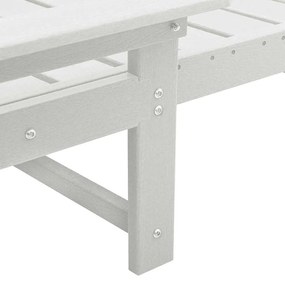 Espreguiçadeiras 2 pcs Branca 162x53x98.5 cm HDPE
