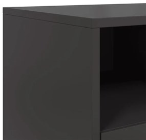 Móvel de TV 100,5x39x43,5 cm aço preto