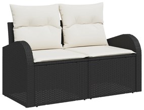 Conjunto de Sofás de Jardim vidaXL de 9 Peças com Almofadas Rattan Pre