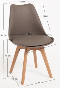 Cadeira Synk Basic - Taupe