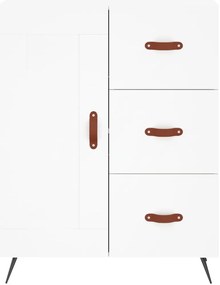Armário alto 69,5x34x180 cm derivados de madeira branco