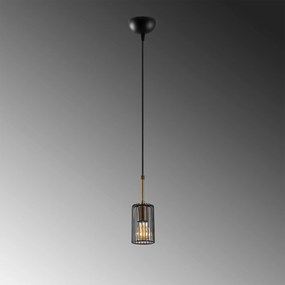 Lustre Kemtel – Preto Antique – 16 x 16 x 36 cm