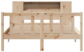 Cama com estante sem colchão 160x200 cm pinho maciço