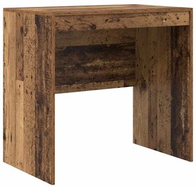 Mesa vidaXL com Armazenamento Madeira Antiga Madeira Projetada