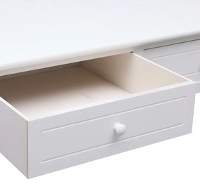 Mesa de centro 100x50x45 cm madeira branco