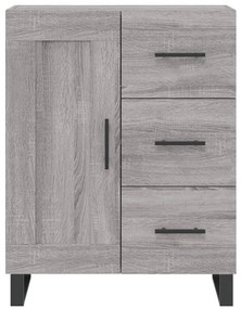 Armário alto 69,5x34x180 cm derivados de madeira sonoma cinza