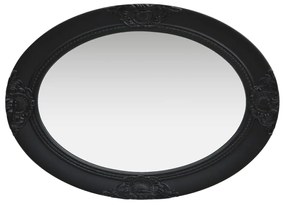 Espelho de parede estilo barroco 50x70 cm preto