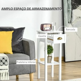 Mesa de Apoio com Gaveta - Design Clássico