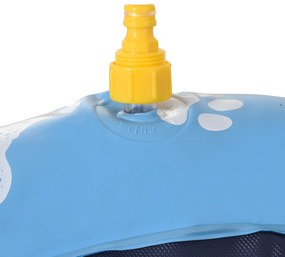 Splash Pad Tapete aquático com pulverizador 170 cm Tapete anti-respingos Piscina portátil de verão para cães azul