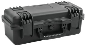 vidaXL Mala de viagem portátil 46,5x21,5x17,5 cm PP preto