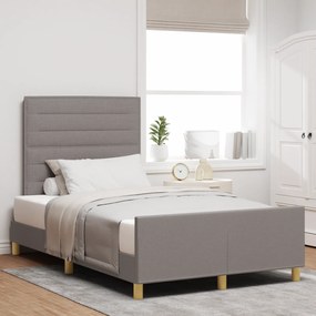 Cama vidaXL - Taupe, 120x190 cm, Tecido