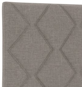 Cabeceira Design de Blocos em Diamante Taupe 160 cm Tecido