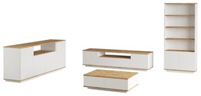 Conjunto de Mobiliário de Sala FR19 – Pinho Atlântico Branco – Diversa