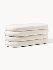 Banco estofado em veludo com arrumação Alto