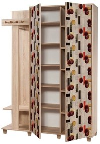 **** Cabideiro Garmanto – Carvalho Sonoma – 135x192x36 cm

**