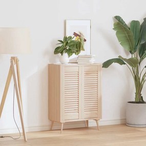 Portas de armário 2 pcs com design de persiana pinho maciço