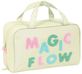 Nécessaire Escolar Glow Lab Magic Flow Bege (31 X 14 X 19 cm)