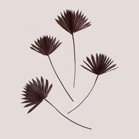 Pack De 4 Ramos Secos Decorativos Urpek Castanho Café - Sklum