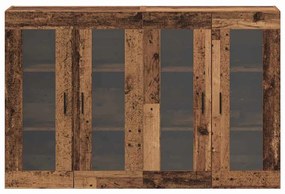Armários de Parede 2 peças Madeira Velha 69,5 x 34 x 90 cm - Madeira I