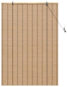 Persianas e Sombras de Janela Marrom Claro 120 x 160 cm Bambu
