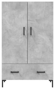 Aparador alto 69,5x31x115 cm derivados de madeira cinza-cimento